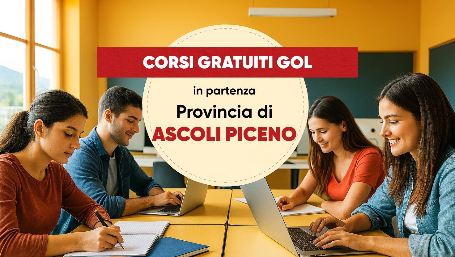CORSO GRATUITO GOL – IN PARTENZA NELLA PROVINCIA DI ASCOLI PICENO