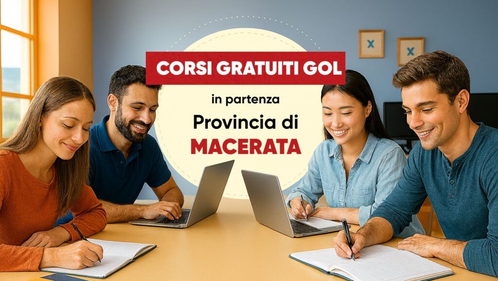 CORSO GRATUITO GOL – IN PARTENZA NELLA PROVINCIA DI MACERATA