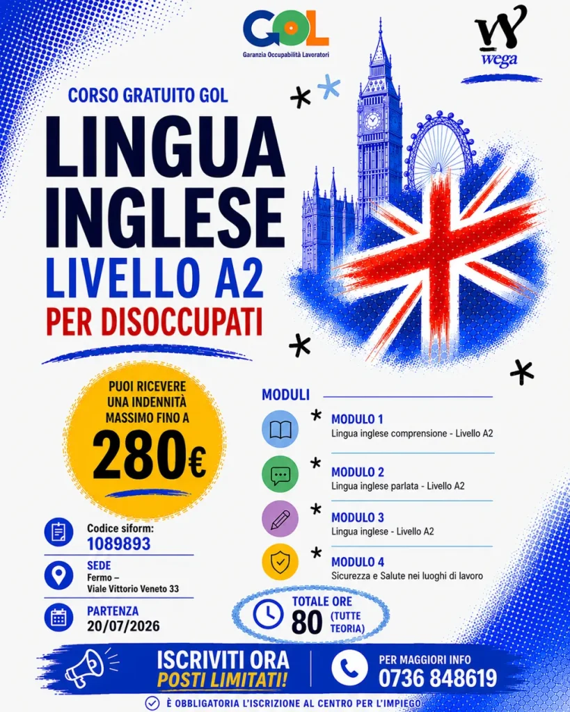 Locandina del corso gratuito GOL codice 1089893