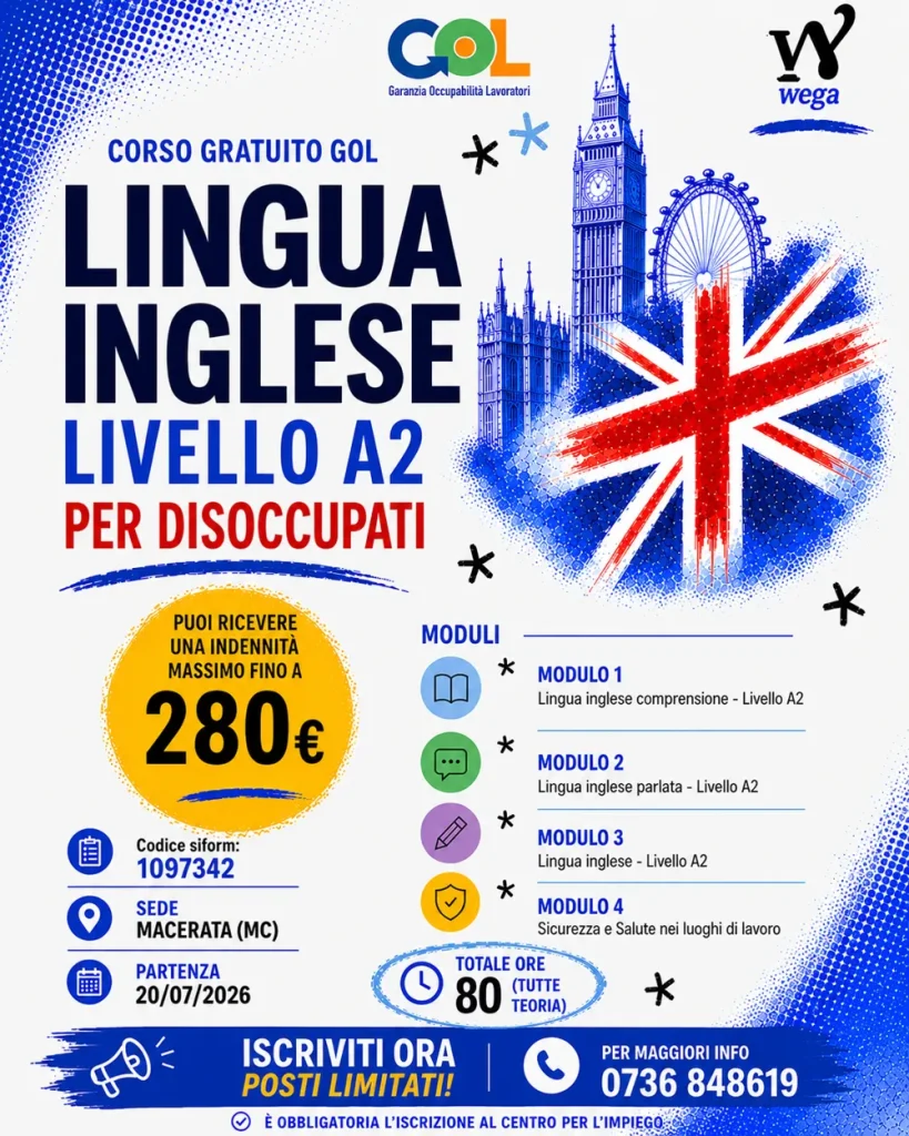 Locandina del corso gratuito GOL codice 1097342